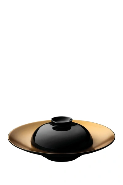 Berghoff International Gem Deep Presentation Plate And Bowl In Black, Gold