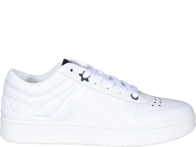 Shop Jimmy Choo Hawaii Sneakers In White