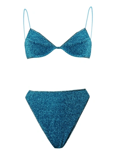 Oseree Blue Lumière 90s Balconette Bikini | ModeSens