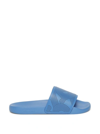Shop Burberry Slide Sandal Warm Royal Blue