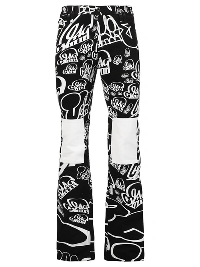 Shop Off-white X Katsu Skinny Stacked Jeans Black And White