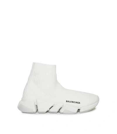 Balenciaga Speed 2.0 Lt Rib Sock Sneaker In White | ModeSens