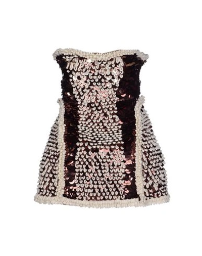 Dsquared2 Short Dress In Cocoa