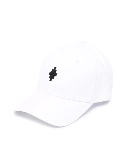 Shop Marcelo Burlon County Of Milan Embroidered-logo Baseball Cap In White