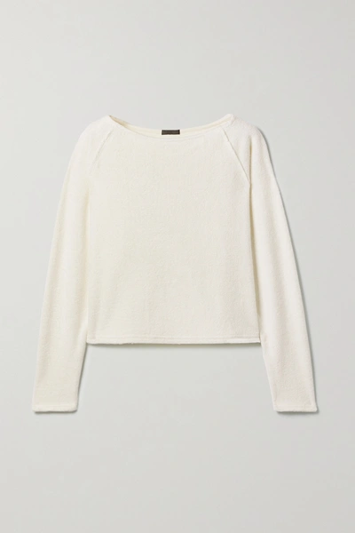 Shop Atm Anthony Thomas Melillo French Cotton-terry Sweatshirt In Cream