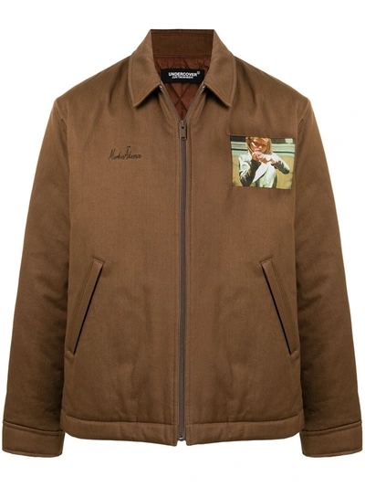 Shop Undercover Graphic-print Lightweight Jacket In Braun