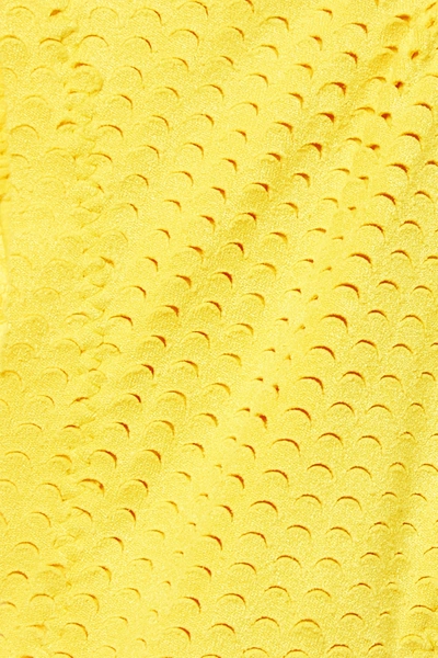 Shop Vix Scales Textured Bikini Briefs In Yellow