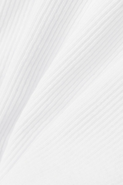 Rag & Bone The Essential Ribbed Stretch-organic Pima Cotton Jersey Tank In White