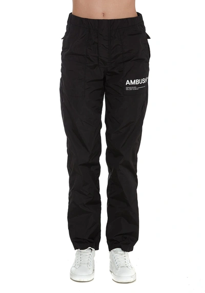 Shop Ambush Logo Printed Track Pants In Black