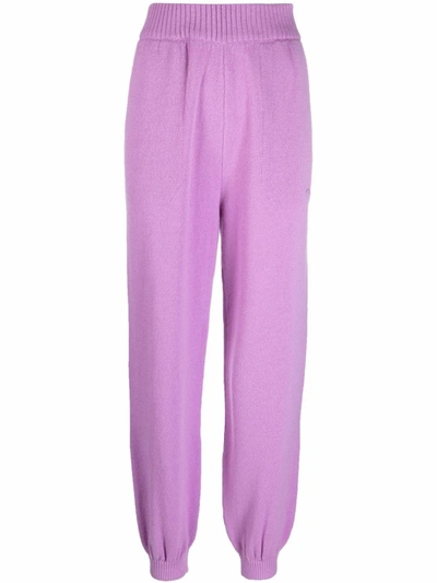 Shop Msgm Pantaloni In Pink & Purple