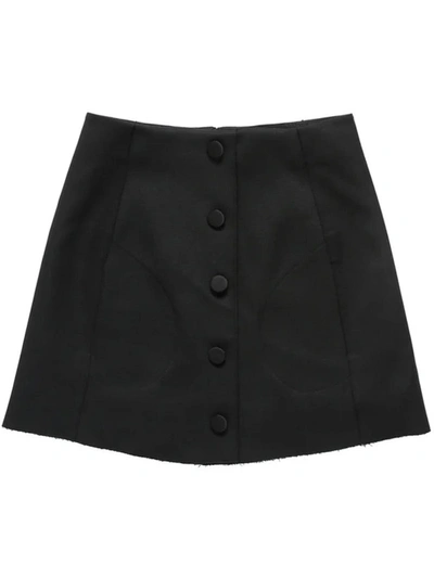Shop Khaite Sam Skirt In Black In Nero