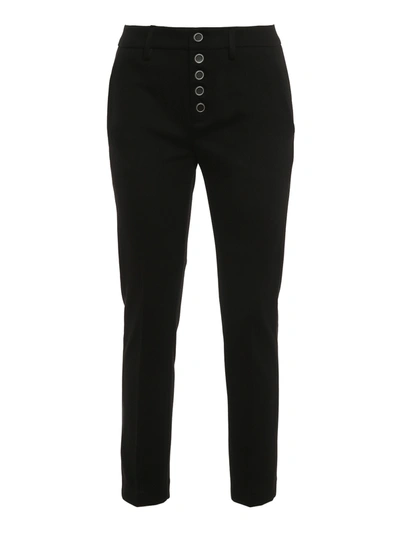 Shop Dondup Carmen Trousers In Black