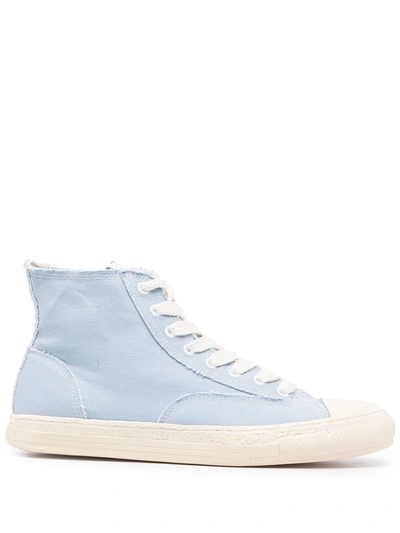 Shop Miharayasuhiro General Scale Lace-up High-top Sneakers In 蓝色