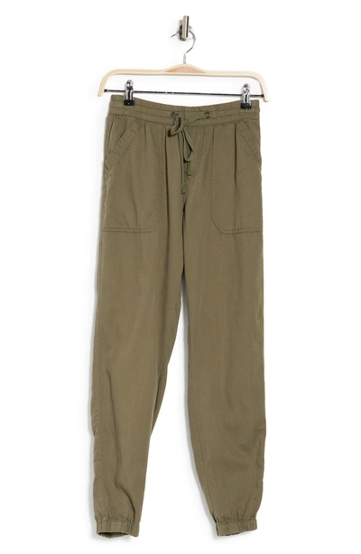 Shop Supplies By Union Bay Emily Drapey Twill Joggers In Greek Olive