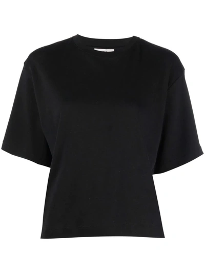 Shop Vince Short-sleeve Cotton T-shirt In Schwarz