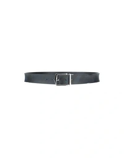 Shop Burberry Belts In Dark Blue