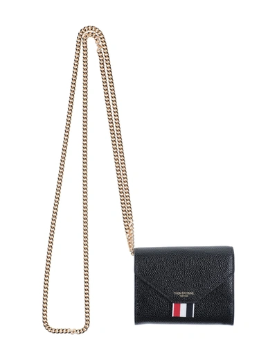 Shop Thom Browne Woman Wallet Black Size - Soft Leather