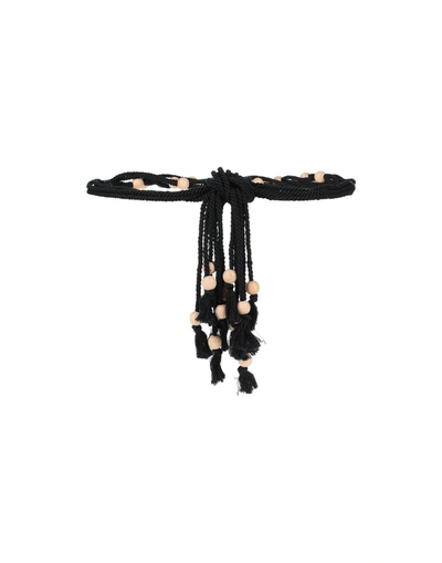 Shop Philosophy Di Lorenzo Serafini Woman Belt Black Size 8 Textile Fibers