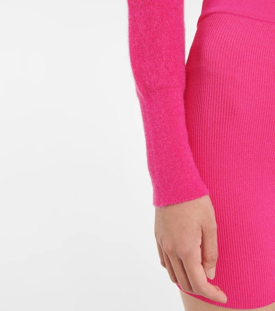 Shop Jacquemus Le Cardigan Alzou Cardigan In Pink 213kn23-213 236450
