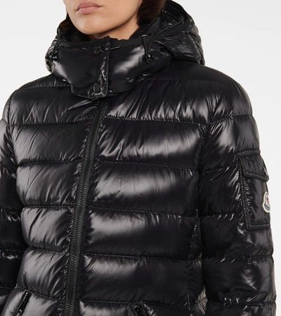 Shop Moncler Moka Quilted Down Coat In Black