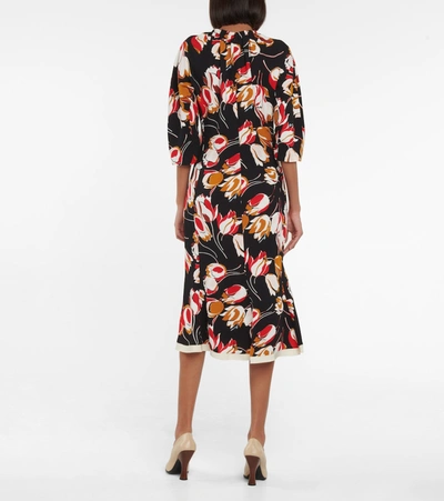 Shop Marni Floral-printed Dress In Multicoloured