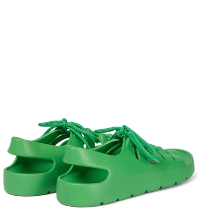 Shop Bottega Veneta Jelly Slingback Sandals In Green