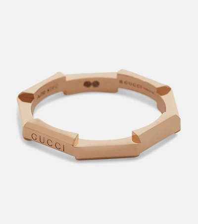 Shop Gucci Link To Love 18kt Rose Gold Ring In Pink