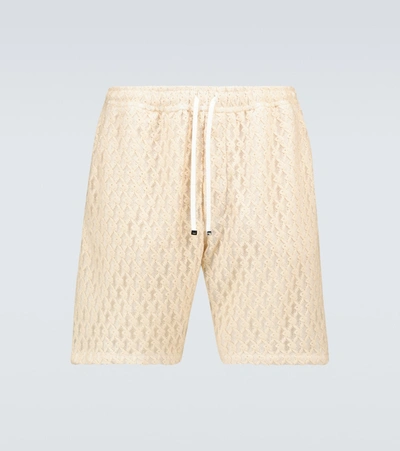 Shop Amiri Playboy Printed Shorts In White