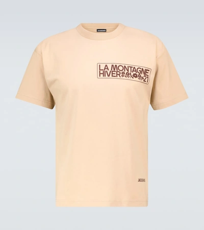 Jacquemus Beige La Montagne 'le T-shirt Montagne' T-shirt | ModeSens