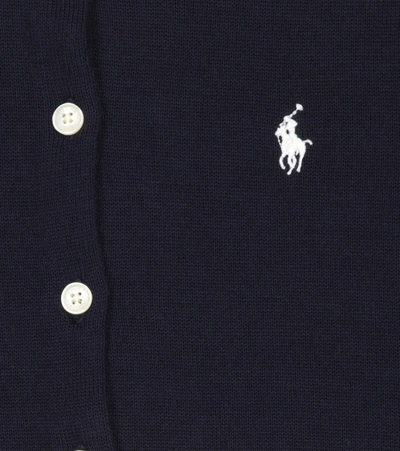 Shop Polo Ralph Lauren Cotton Cardigan In Blue