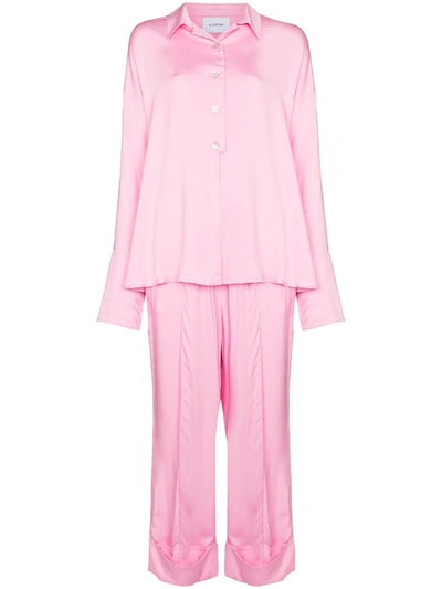 Shop Sleeper Long-sleeve Pajama Set In Pink