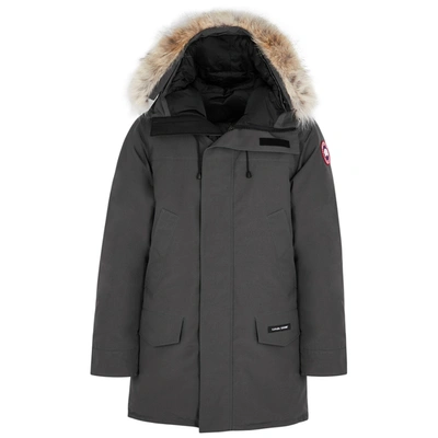 Shop Canada Goose Langford Fur-trimmed Arctic-tech Parka In Dark Grey