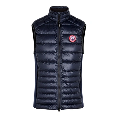 Shop Canada Goose Hybridge Lite Navy Quilted Shell Gilet