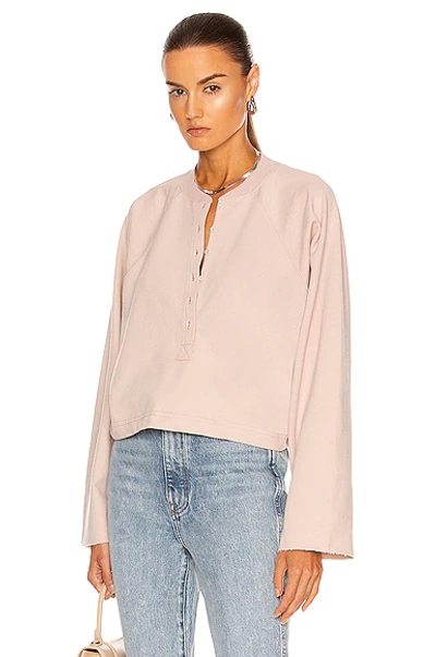 Marissa webb so 2025 uptight plunge henley sweatshirt