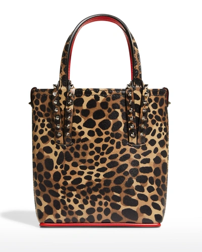 Shop Christian Louboutin Cabata Madagascar Mini North-south Tote Bag In Multi