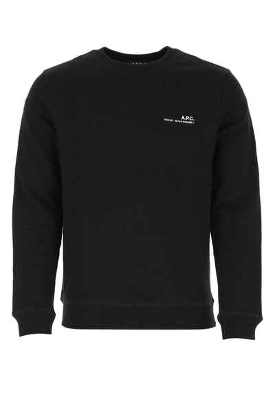 Shop Apc A.p.c. Item Logo Sweatshirt In Black