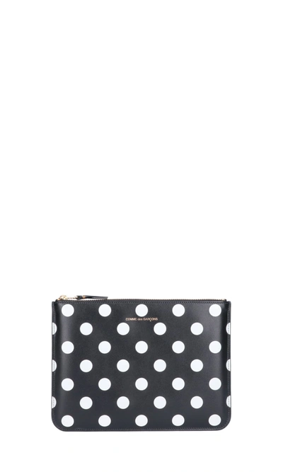Shop Comme Des Garçons Wallet Polka Dot Clutch Bag In Multi