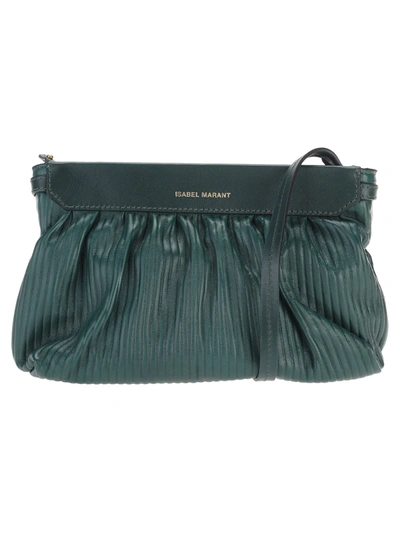 Shop Isabel Marant Luzes Shoulder Bag In Green