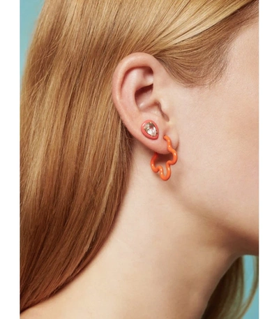 Shop Bea Bongiasca Gumdrop Earrings In Orange