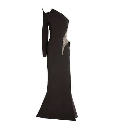 Shop Maticevski Embellished Scorpius Gown In Black