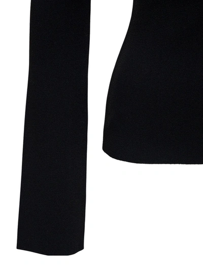 Shop Nanushka Olivia Sweater With Cut Out Details In Black