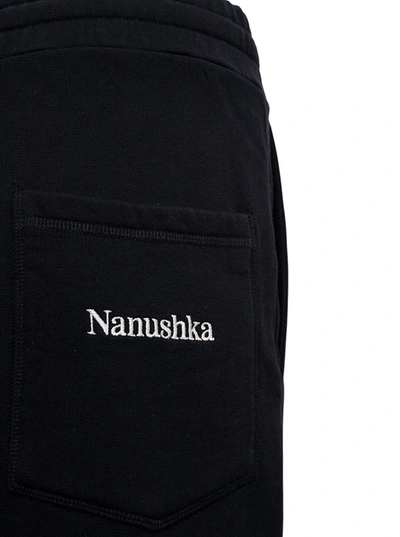 Shop Nanushka Shay Black  Organic Cotton Jogger