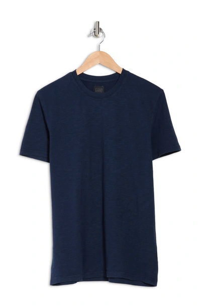Shop 14th & Union Short Sleeve Slub Crewneck T-shirt In Navy Iris