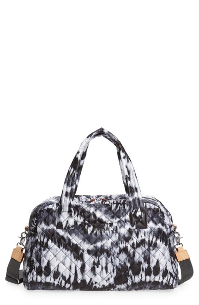 Shop Mz Wallace Jimmy Quilted Nylon Bag In Wave Tie-dye