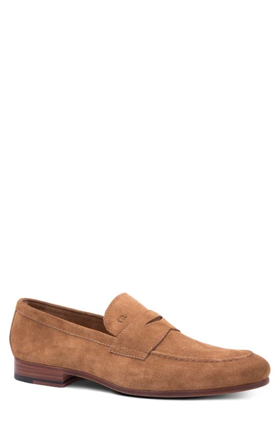 Shop Gordon Rush Cartwright Penny Loafer In Rust Suede