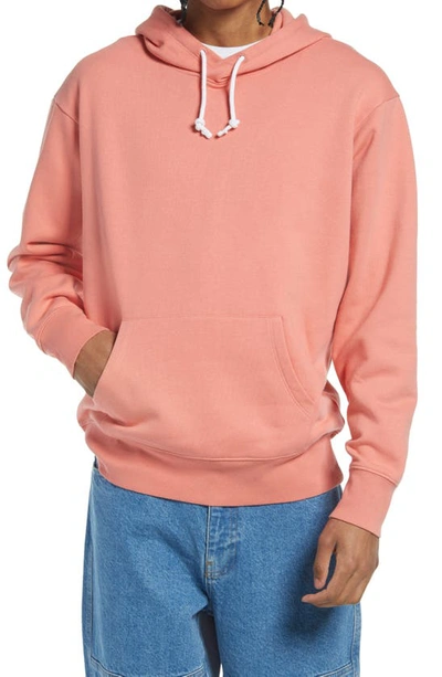 Shop Bp. Fleece Hoodie In Pink Lantana