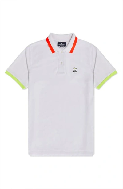 Shop Psycho Bunny Hayfield Polo In White