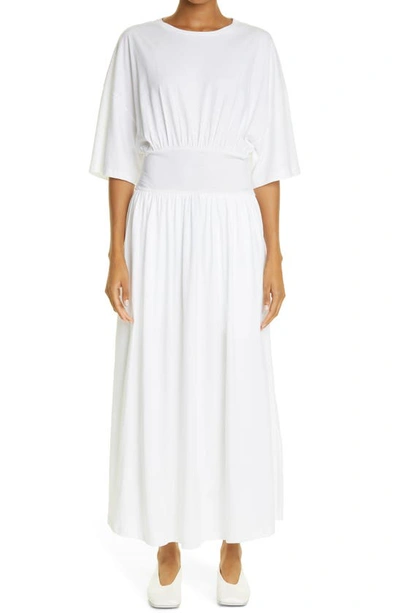 Shop Totême Organic Cotton T-shirt Dress In White