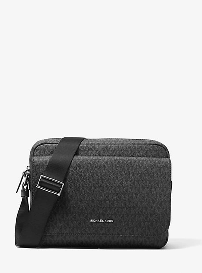 Shop Michael Kors Cooper Logo Camera Bag In Black