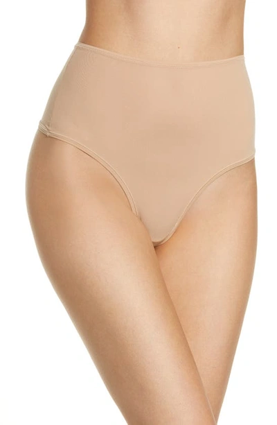 Shop Skims Fits Everybody High Waist Thong In Clay